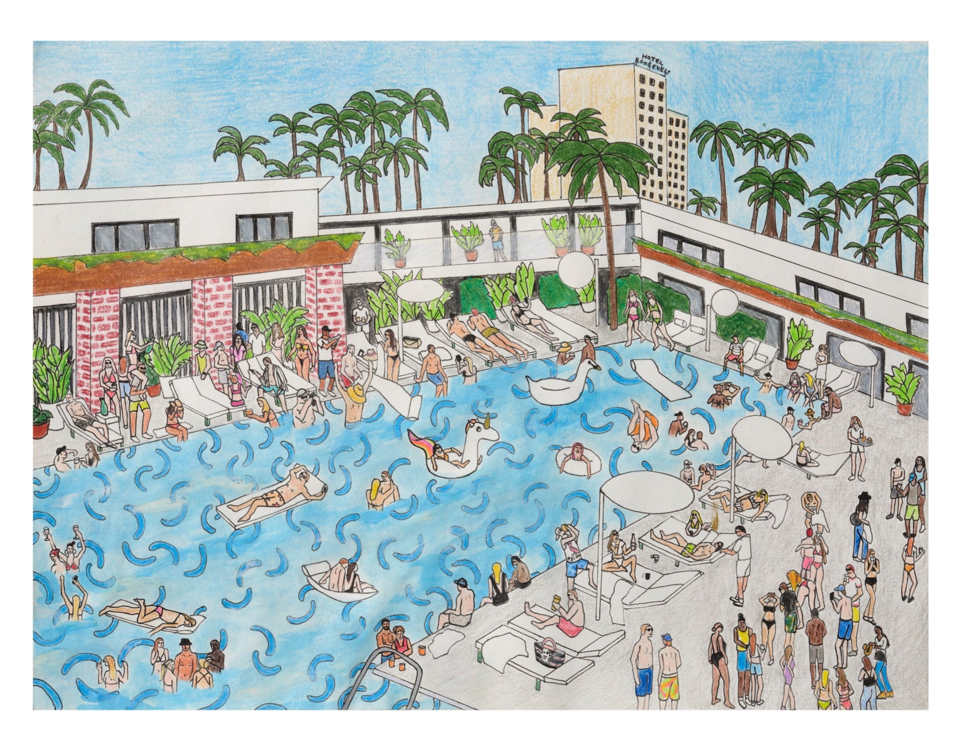 Can I Hit Your Vape?: The Roosevelt Hotel Mandy Mitchell Studio Art Can I Hit Your Vape?: The Roosevelt Hotel Mandy Mitchell Studio Art